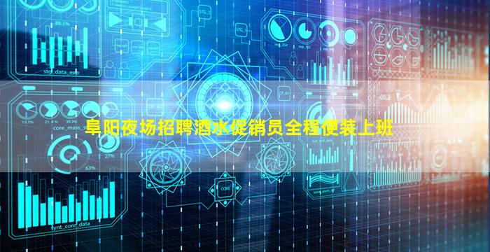 阜阳夜场招聘酒水促销员全程便装上班